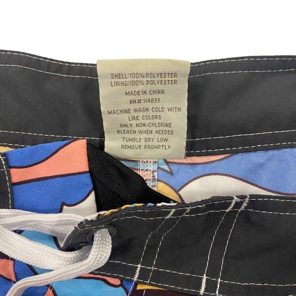 Panama Jack | Men’s Floral Hawaiian Swim Trunks w/Pockets, Board Shorts, Size 40 - Picture 3 of 8